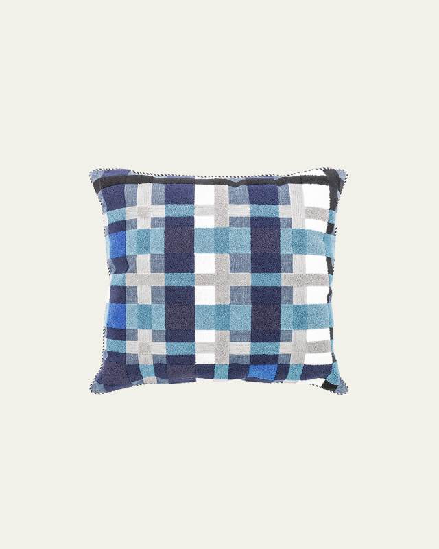 Boathouse Plaid Outdoor Pillow